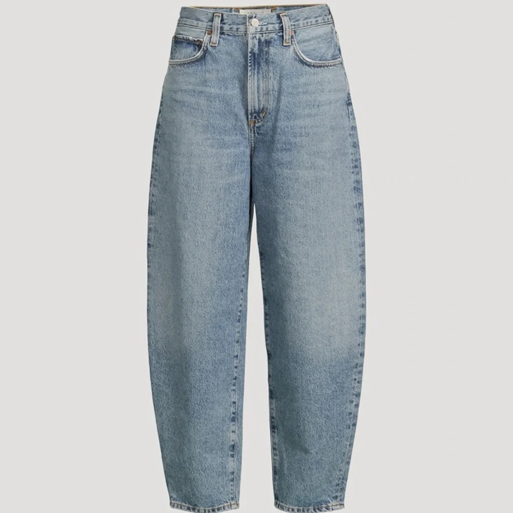 Agolde Ultra High Rise Curved Taper Blue Balloon Jeans 25 - Picture 1 of 6